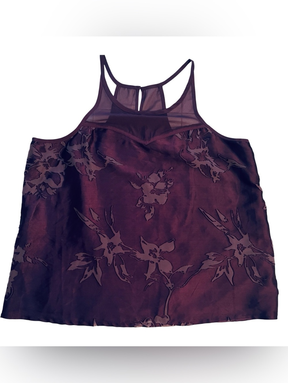 American Eagle EUC Outfitters
Purple Burnout Floral Halter Tank Top XL